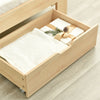 3ft Single Wooden Solid White Pine Kids Storage Bed Frame w/ Drawer and Shelves