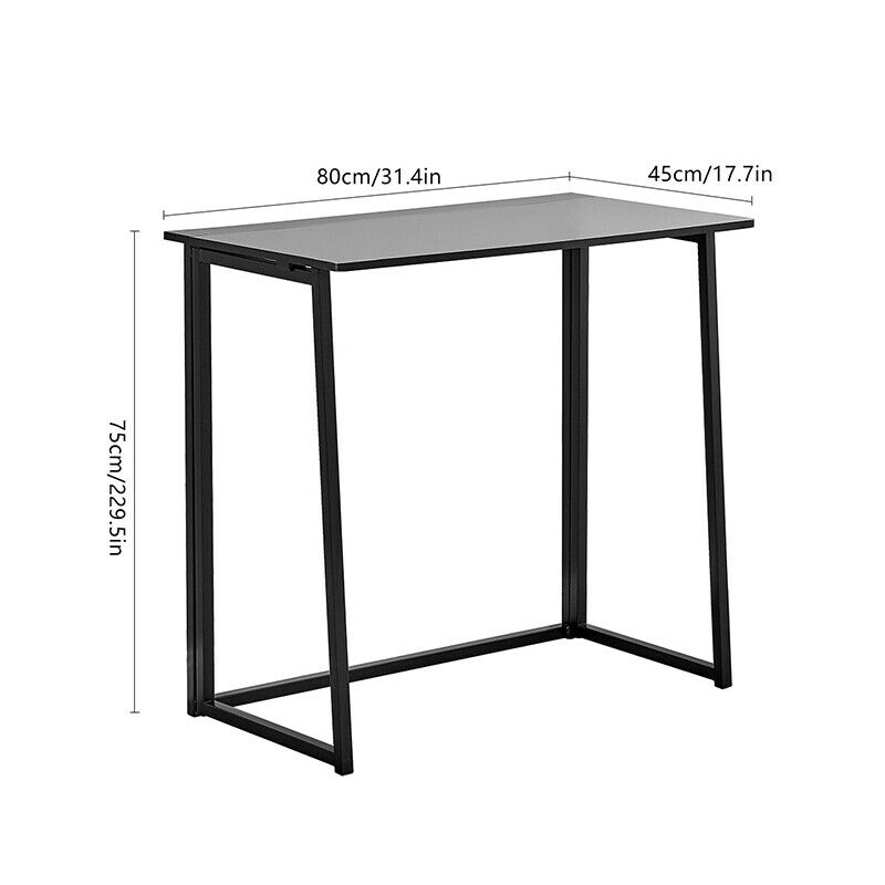 Computer Desk PC Laptop Table Office Desk Folding Portable Workstation Black BN
