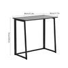 Computer Desk PC Laptop Table Office Desk Folding Portable Workstation Black BN