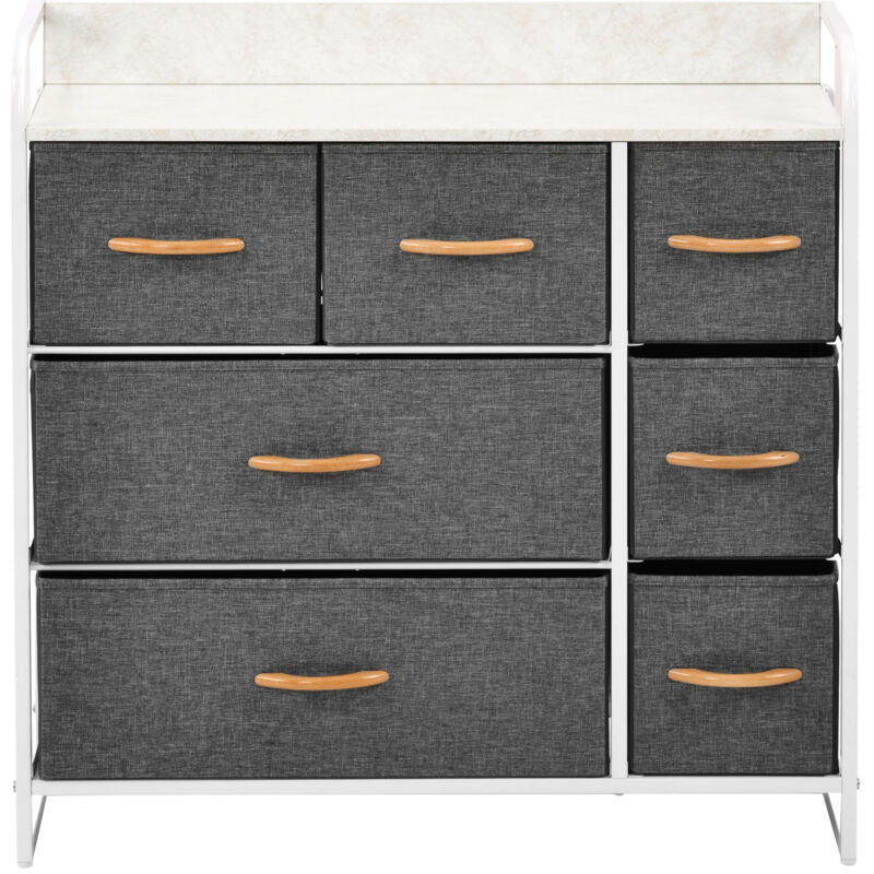 Chest of Drawers Unit Cabinet with 7 Drawers Storage Bedroom Furniture Home