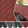 Self Adhesive Roof Felt Tiles 18pcs Fish-scale Asphalt Shingles Set Shed Roofing