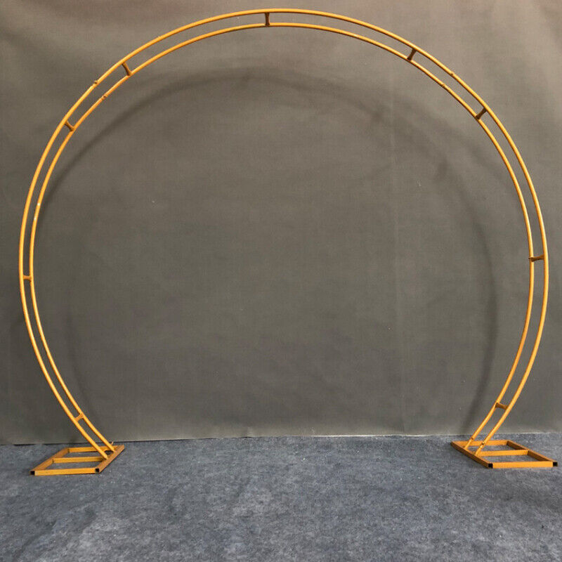 Wedding Arch Flower Stand Moon Gate Walk Through Circular Floral Archway Decor