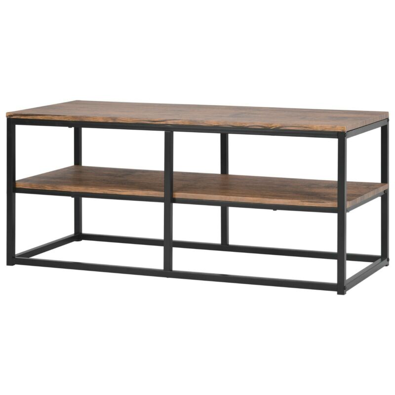 2-Tier Console Table Side End Table Coffee Table Entryway Hallway Furniture