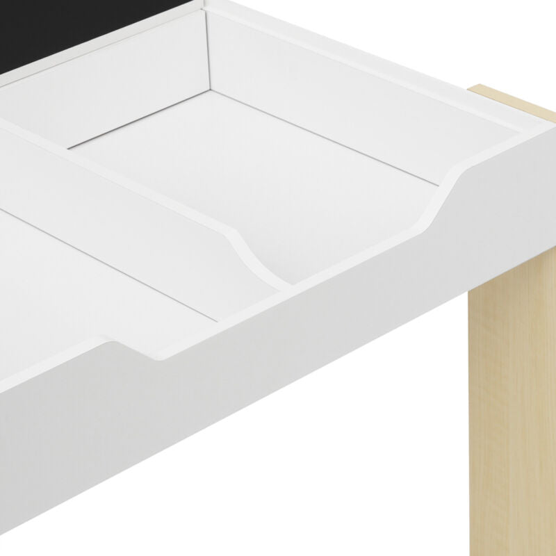 Kids Table and 2 Chairs Set Childrens Activity Storage Table Playroom Furniture