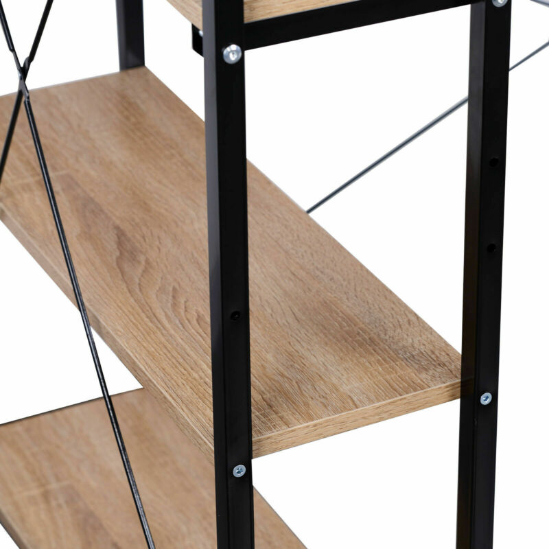 Computer Desk w/ 3 Tier Storage Shelves Office Laptop Workstation Study Writing