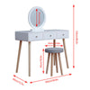Modern Dressing Table Vanity Table Makeup Desk Dresser Set Home Bedroom Woman BN
