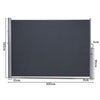 160 x 300 cm Retractable Folding Side Awning Screen Wall-Mounted Privacy Divider