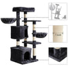 Cat Tree Cat Scratching Post Climb Tower Kitten Toy Scratcher Activity Black