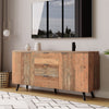 TV Cabinet Sideboard 2 Doors 3 Drawers Buffet Storage Highboard Cupboard TV Unit