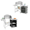 Outdoor Alu Camping Table Folding Storage Station Kitchen Cook Table with Bag