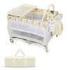 Portable Baby Playard 3 in 1 Convertible Bassinet Cot Bed Toddler Changing Table