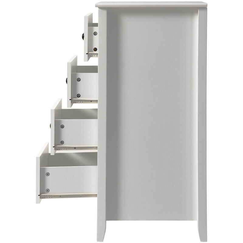 White Chest of Drawers 3 Drawer Modern Bedroom Furniture Storage Bedside Table