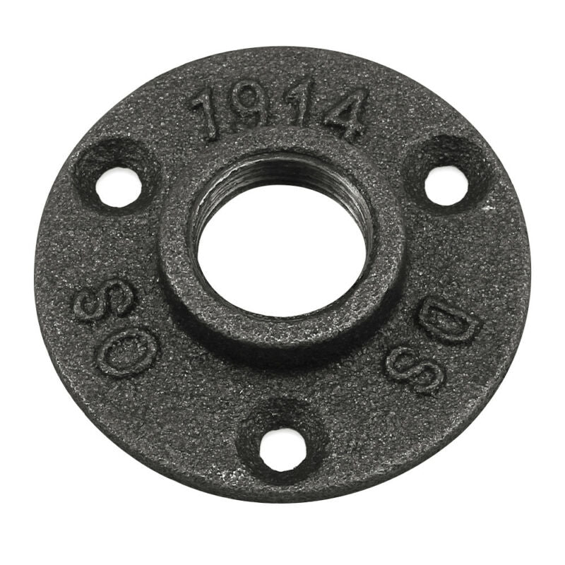 1-150x BSP Malleable Iron Pipe Fittings Wall Mount Floor Flange 1/2" 3/4" 1" UK