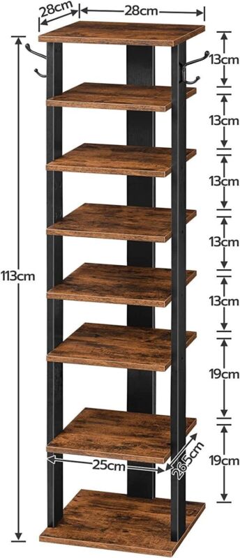 Thin Tall Shoe Shelves Shoe Rack Wooden Tall Shoe Rack Narrow Shoe