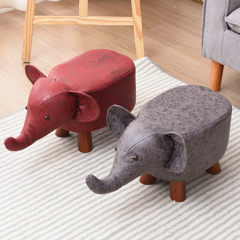 Animal Shape Ottomans Footstools Padded Cushion Rest Seat Footstool Pouffe Stool
