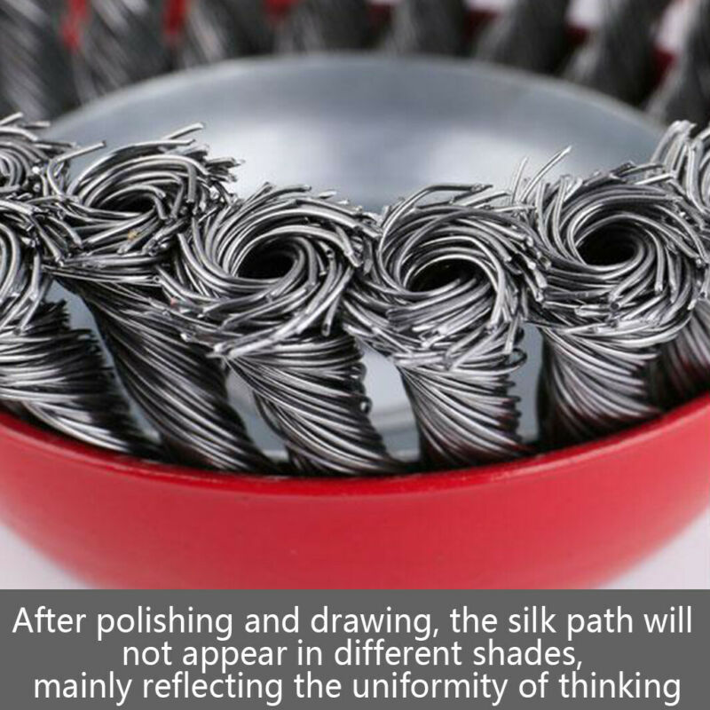 2PC 4PC Twist Knot Semi Wire Wheel Cup Brush Set For 115mm Angle Grinder