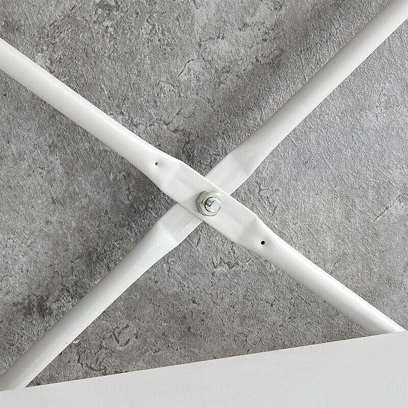 3 Tiers Bookshelf Bookcase Industrial Display Unit Storage Unit White Livingroom