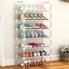 6 Tier Stackable Shoe Storage Rack Stand Shelf Stand Holder Space Saving 18Pairs