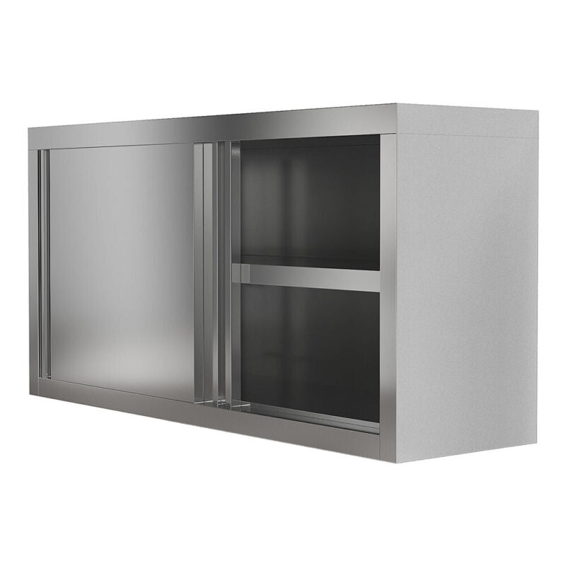 120x35x60cm Catering Stainless Steel Kitchen Wall Cabinet Storage Cupboard Shelf