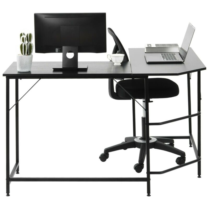 Corner Desk Study Table L shaped for Computer PC Laptop Home Office Workstation