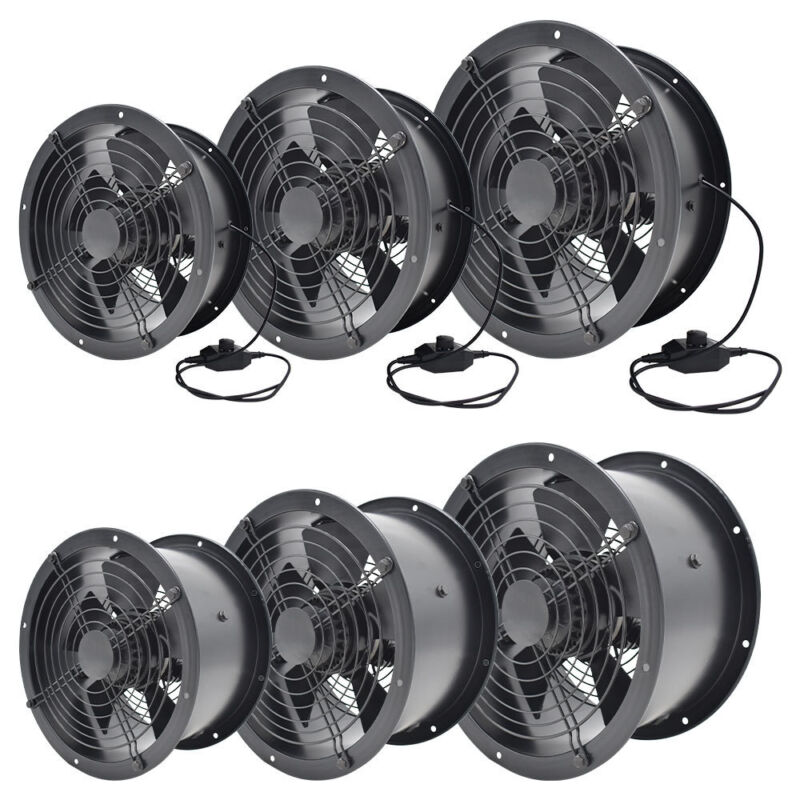 Heavy Duty Round/ Square Industrial Axial Flow Fan 2/4 Pole Extractor Air Blower