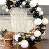 134PCS Black Gold Garland Balloon Arch Kit Birthday Wedding Baby Shower Kit UK