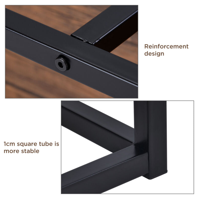 Console Table Sofa Table Side End Table with Storage Open Bookshelf Living Room