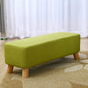 Linen Fabric Footstool Foot Rest Stool Pouffe Ottoman Seat Living Room Furniture