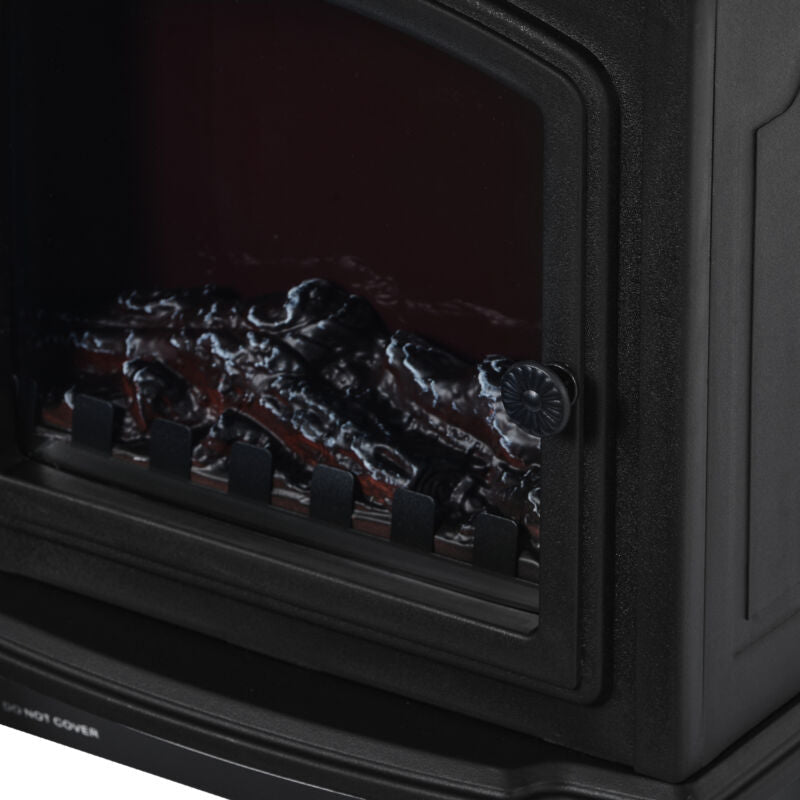 Electric Fireplace Log Burning Flame Effect Stove Fire Heater Thermal Wood 2000W