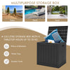 Outdoor Garden Storage Box Waterproof Patio Utility Chest Plastic Lid Container