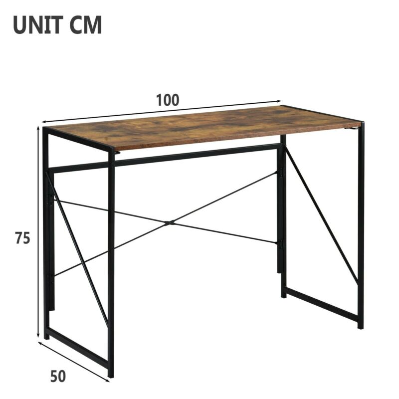 Folding Computer Desk Folding Laptop PC Table Home Office Study Gaming Desk UK