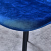 Set of 4 Velvet Dining Chairs Side Chair Metal Legs Padded Seat Living Room Home