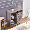 Sideboard Cupboard Display Storage Unit Cabinet with Shelf Half Door Hallway BN