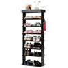 7-tier Double Shoe Storage Tower Organiser Unit Home Display Shelf Rack Stand