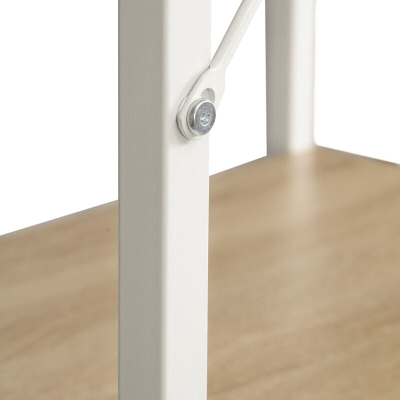 Clothes Rail Rack w/ 4 Tiers Storage Shelves Garment Dress Hanging Display Rack