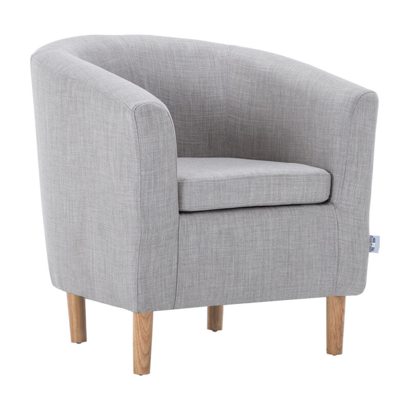 Victorian Retro Accent Armchair Wing High Back Chair Upholstered Lounge Fabric