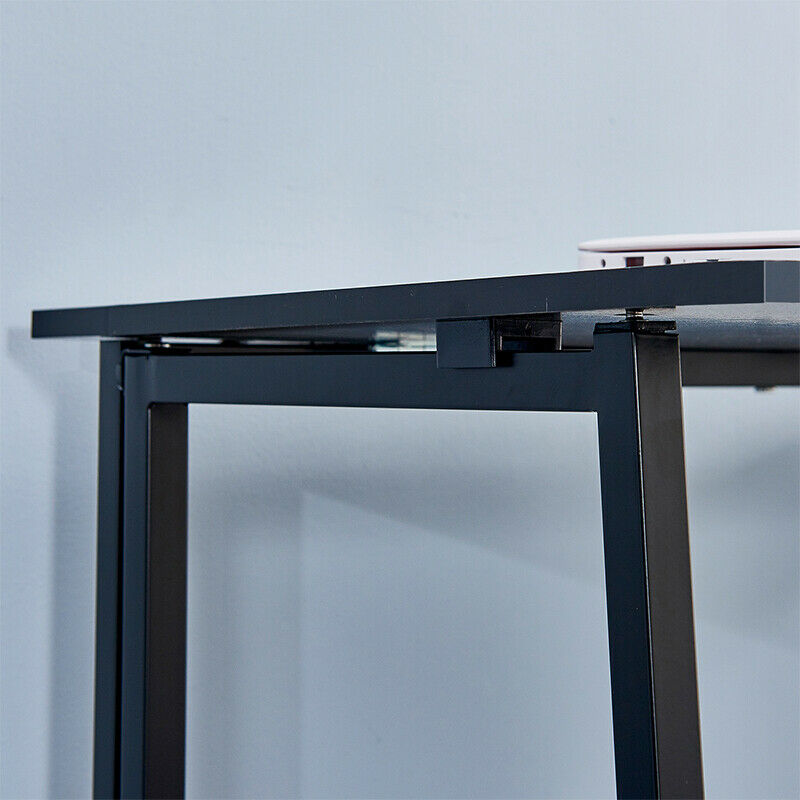 Computer Desk PC Laptop Table Office Desk Folding Portable Workstation Black BN