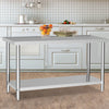 Stainless Steel Catering Kitchen Food Service Worktop Work Table Prep Tables