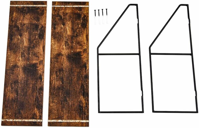 Wood Floating Shelf Wall Mounted Hanging Rack Display Rustic Storage Shelf