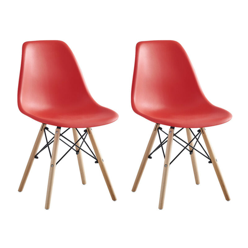 Set of 4 Eiffel Chairs Lounge Chairs Dining Chairs Plastic Home Kitchen Office