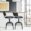 PU Leather Bar Stool Modern Bar Chair with Adjustable Height & 360° Swivel Seat