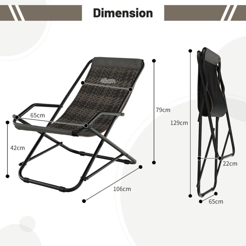 Sling on sale chair folding