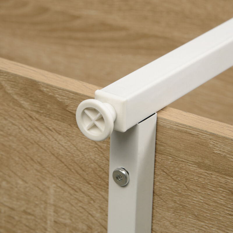 Clothes Rail Rack w/ 4 Tiers Storage Shelves Garment Dress Hanging Display Rack