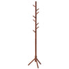 Beech Wooden Standing Coat Rack 8 Hooks Wood Tree Stand Coat Hat Handbag Rack