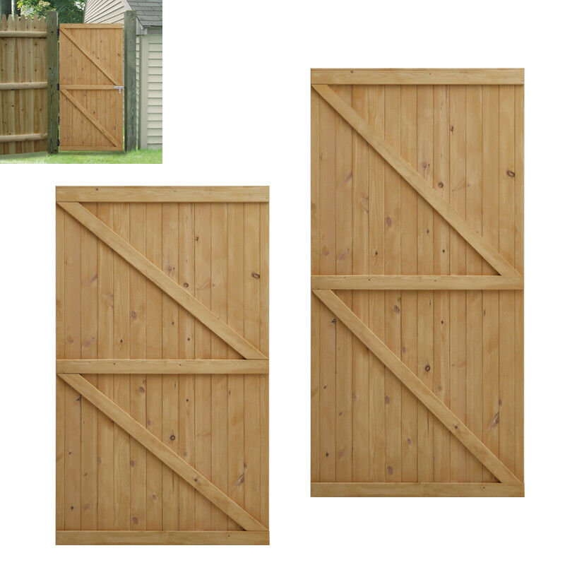 152/183cm Height Pine Wood Garden Gate Wooden Gate Pedestrian Gate