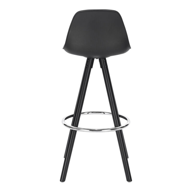 1x Bar Stools Faux Leather Upholstered Seat High Counter Barstool Pub Cafe Club