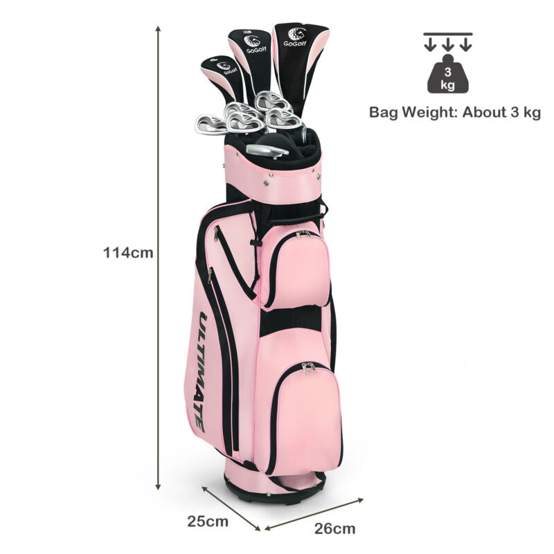 Ladies Womens Complete Golf Club Set w/460cc Alloy Driver Stand Bag Free Putter