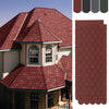 Self Adhesive Roof Felt Tiles 18pcs Fish-scale Asphalt Shingles Set Shed Roofing