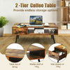 Industrial TV Stand Retro TV Cabinet Media Entertainment Center Coffee Tea Table