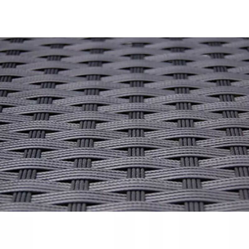 9 pcs Rattan Garden Furniture Set Outdoor Furniture Set Table Chair Black S2I3